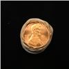 Image 2 : Uncirculated small cents 1c orig shotgun roll, 1976-p