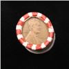 Image 2 : Mixed small cents 1c orig shotgun roll, 1917-d Wheat Cent, 1928-d Wheat Cent other end