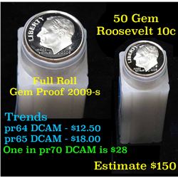 Proof 1999-s Roosevelt Dime 10c roll, 50 pieces (fc)