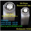 Image 1 : Proof 1999-s Roosevelt Dime 10c roll, 50 pieces (fc)