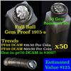 Image 1 : Proof 1975-s Roosevelt Dime 10c roll, 50 pieces (fc)