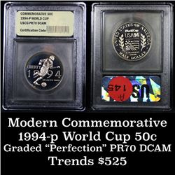 1994-p World Cup . . Proof Commem Half Dollar 50c Grades GEM++ Proof Deep Cameo