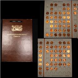 Partial Lincoln cent book 1959-1995, 76 coins . .