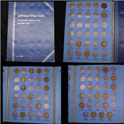 Starter Lincoln cent book 1910-1940 29 coins . . Grades