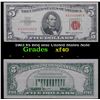 Image 1 : 1963 $5 Red seal United States Note Grades xf