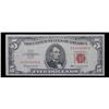 Image 2 : 1963 $5 Red seal United States Note Grades xf