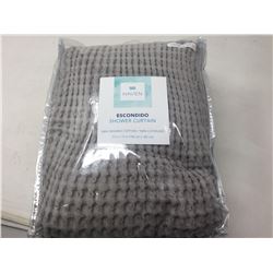 Grey Organic Cotton Shower Curtain (182cm x 182cm)