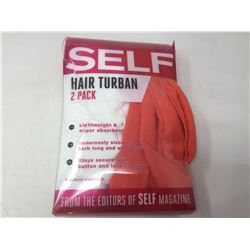 Self Hair Turban- 2 Pack