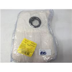 Western Ivory Linen with Grommets Curtain Panel- 84 inch