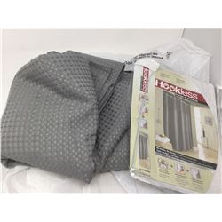 Hookless Grey Shower Curtain