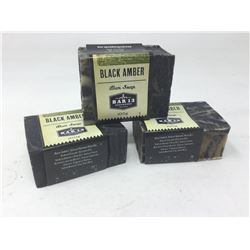 Bar 13 Soapworks Black Amber Bar Soap (3 x 100g)