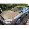 Image 1 : 2001 FORD TAURUS SE, BROWN, 4DRSW, GAS, AUTOMATIC, VIN#1FAFP58U71G203864, 163,110KMS *NO KEYS, MUST