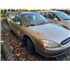 Image 2 : 2001 FORD TAURUS SE, BROWN, 4DRSW, GAS, AUTOMATIC, VIN#1FAFP58U71G203864, 163,110KMS *NO KEYS, MUST
