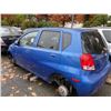 Image 2 : 2004 CHEVROLET AVEO, BLUE, GAS, AUTOMATIC, VIN#KL1TD62684B139252, TMU *NO KEYS, MUST TOW, NO