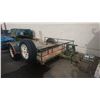 Image 1 : 1992 UBILT TRAILER, GREEN, FLAT DECK, 132"X80" DECK, 180" OVERALL LENGTH, VIN#CH1152, 1 ICBC