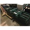Image 1 : 6 SECTIONS OF GREEN ROLLER CONVEYOR WITH LEGS