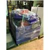 Image 2 : 4 MOBILE PARTS BIN RACKS, PALLET OF PARTS BINS & MOBILE WHITE BOARD