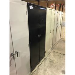 BLACK METAL 2 DOOR CONSUMABLES CABINET