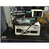 Image 1 : LAPMASTER DIAMOND LAPPING/POLISHING SYSTEM LAPMASTER INTERNATIONAL BLUE WORK BENCH  & CONTENTS
