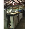 Image 1 : 3 BAYS OF GREY EZ-RECT SHELVING WITH 4 SHELVES, PALLET OF ASSORTED CROSSBARS & 4 PALLETS OF WOOD