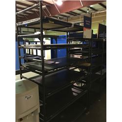 TUBE CONSTRUCTED 6 TIER SHELVING UNIT