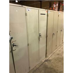 BEIGE METAL 2 DOOR CONSUMABLE CABINET