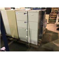 PALLET OF ASSORTED OFFICE FURNITURE & CABINETS