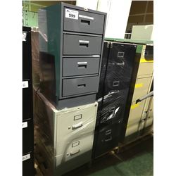 PALLET OF ASSORTED OFFICE FURNITURE & CABINETS