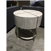 Image 1 : SOLID WOOD WHITE WASH IRON FITTED BOTTOM SHELF SIDE TABLE