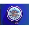 Image 1 : MOTOR HARLEY DAVIDSON CYCLES GENUINE MOTOR OIL NEON WALL CLOCK