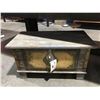 Image 1 : RECLAIMED PAINTED WOOD BRASS FITTED STORAGE CHEST/BENCH