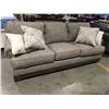 Image 1 : CONTEMPORARY GREY UPHOLSTERED SOFA WITH 4 THROW CUSHIONS