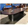 Image 1 : BOARDROOM CONFERENCE TABLE - 10' X 4'