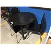 Image 1 : SMALL ROUND CONTEMPORARY DINETTE TABLE WITH 3 CHAIRS