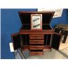 Image 2 : WOODEN JEWELRY BOX WITH METAL ACCENTS