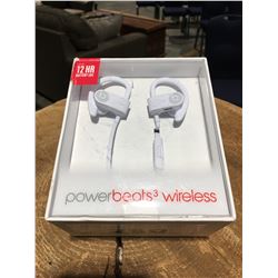 1 PAIR POWER BEATS 3 WIRELESS EARPHONES (WHITE)