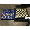 Image 1 : SOLID STONE/MARBLE CHESS SET WITH STORAGE CASE