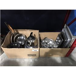 2 BOXES OF RESTAURANT COOK-WARE