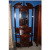Image 1 : ANTIQUE REPRODUCTION SOLID MAHOGANY HALL STAND