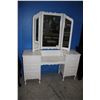 Image 1 : WHITE VANITY (DESK & MIRROR)