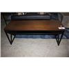 Image 1 : MODERN WOOD & METAL SIDE TABLE