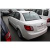 Image 2 : 2010 WHITE KIA RIO, 99,613 KMS, VIN # KNADH4B31A6605276, GAS, AUTOMATIC, ORIGINATED OOP - QUEBEC, BC