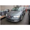 Image 1 : 2006 GREY SATURN ION, 121,770 KMS, VIN # 1G8AL58B66Z180419, GAS, AUTOMATIC, RD, CD, PW, CC, PL,