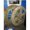 Image 1 : PAIR OF CHINESE WAGON WHEELS