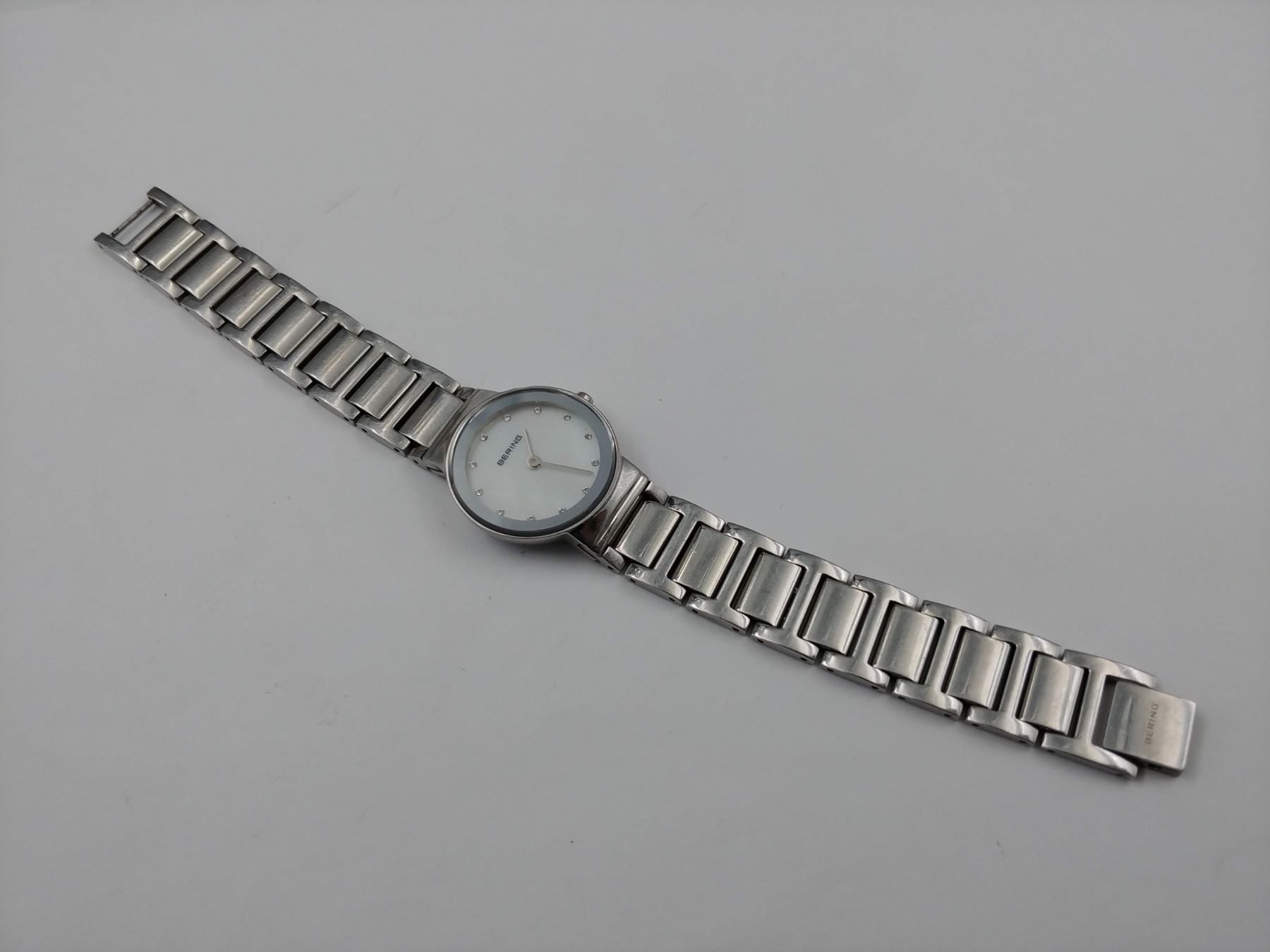 BERING STAINLESS STEEL 5 ATM WATER RESISTANT WATCH