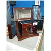 Image 2 : MODERN DARK WOOD JEWELRY BOX AND GREY WOOD KEY BOX