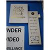 Image 1 : PAIR OF CANVAS PRINTS, "SAVE WATER DRINK CHAMPAGNE" AND MORE