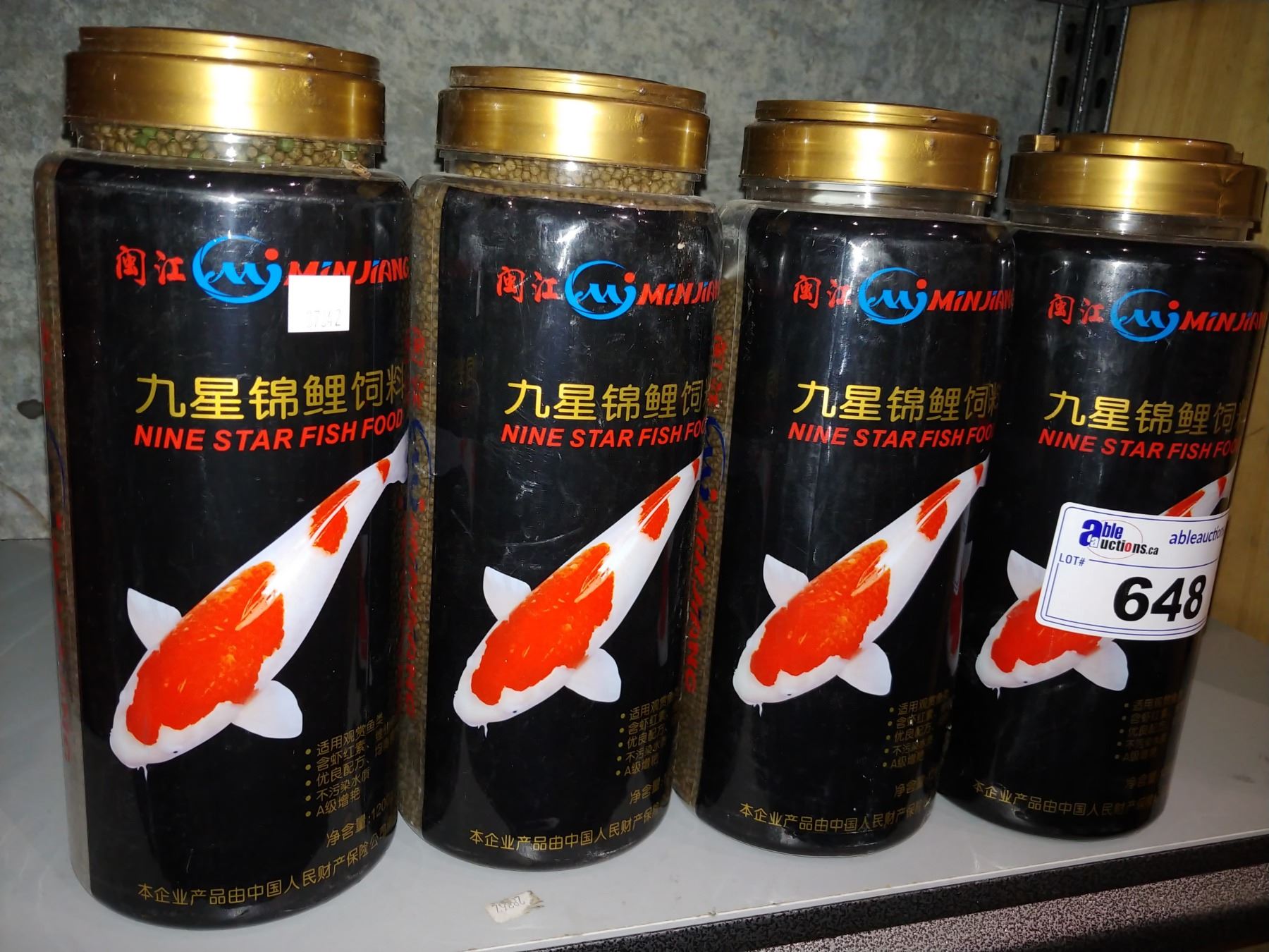9star Fish 4 UNITS OF NINE STAR FISH FOOD (1.2KG UNITS) - Able Auctions