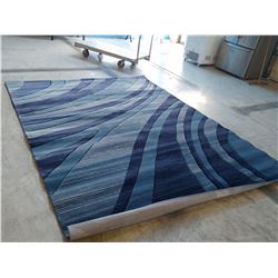 EMERALD NAVY BLUE AREA RUG, 240CM X 320CM