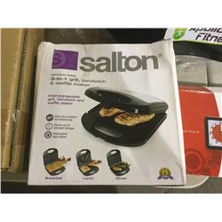 Salton 3-in-1 Grill, Sandwich, and Waffle Maker